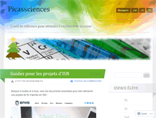 Tablet Screenshot of picassciences.com